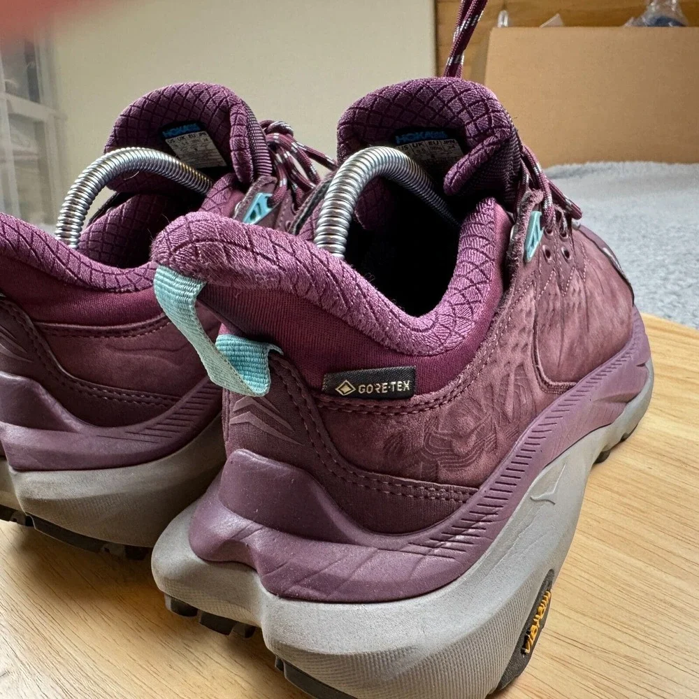 Hoka One‎ One Women's Kaha 2 Low GTX Grape Wine Hiking Shoes Size 7B